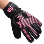 Meteor Catch 9 goalkeeper gloves black/pink – Obrázok 4
