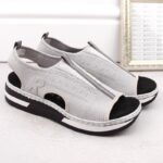 Rieker W RKR686 metallic comfortable slip-on sandals – Obrázok 6