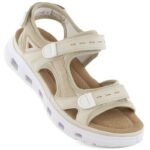 Rieker W RKR691 comfortable velcro sandals beige