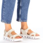 Rieker W RKR691 comfortable velcro sandals beige – Obrázok 16