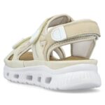 Rieker W RKR691 comfortable velcro sandals beige – Obrázok 18