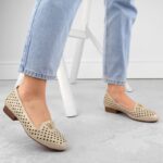 Openwork shoes M.Daszyński W SAN35 gold – Obrázok 5
