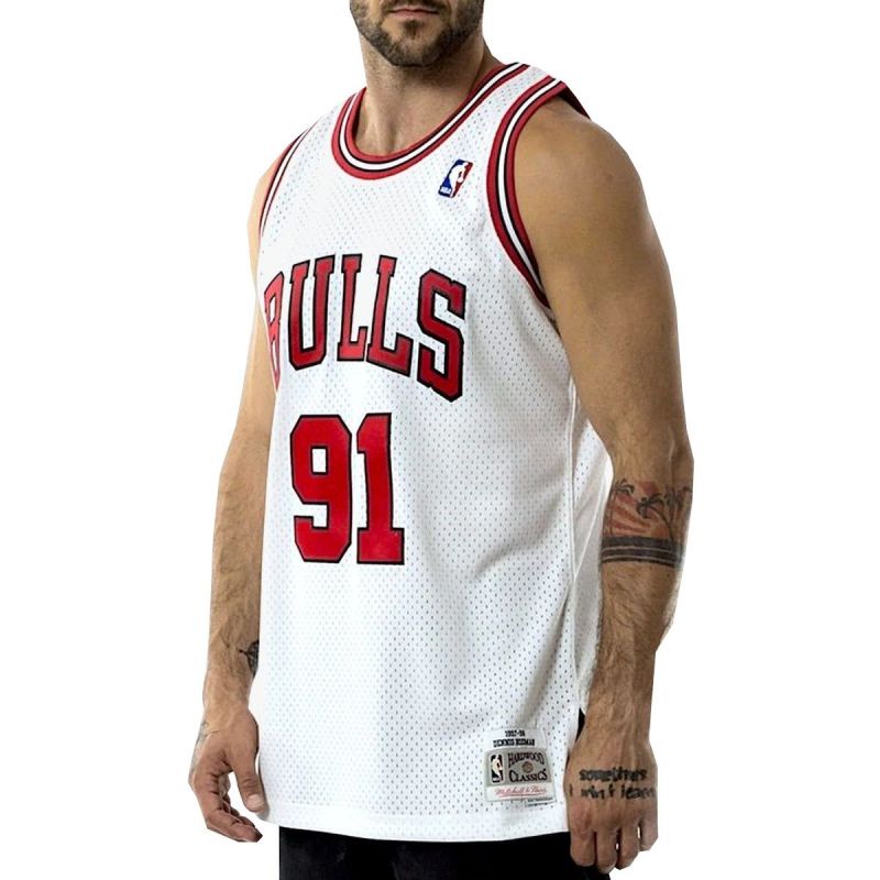B2B-1111028-0 Mitchell & Ness Chicago Bulls NBA Swingman Jersey Bulls 97-98 Dennis Rodman M SMJYAC18079-CBUWHIT97DRDN – Obrázok 1