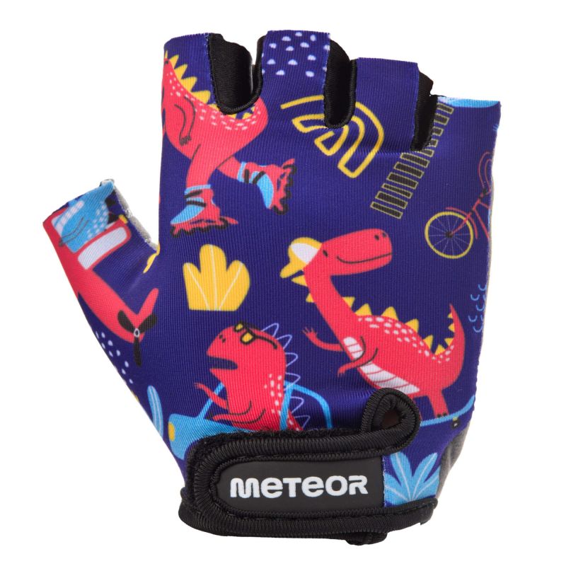 B2B-1438683-0 Meteor Kids Dino cars Jr 17391 cycling gloves size M – Obrázok 1