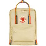 Fjallraven Kanken Rainbow backpack - light oak/patt