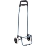 TROLLEY SHOPPING BAG ON WHEELS WITH FRAME 31L BLUE WHITE – Obrázok 3