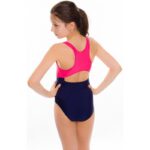 Aqua-Speed EMILY Junior Swimsuit Navy Blue and Pink – Obrázok 4
