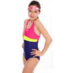 Aqua-speed Junior Emily Pink and Purple Swimsuit – Obrázok 2