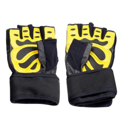 Gym Gloves Black/Yellow HMS RST01 size XL