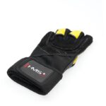 Gym Gloves Black/Yellow HMS RST01 size XL – Obrázok 5