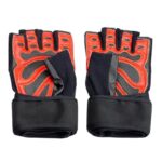 Black/Red HMS RST01 rS Gym Gloves – Obrázok 2