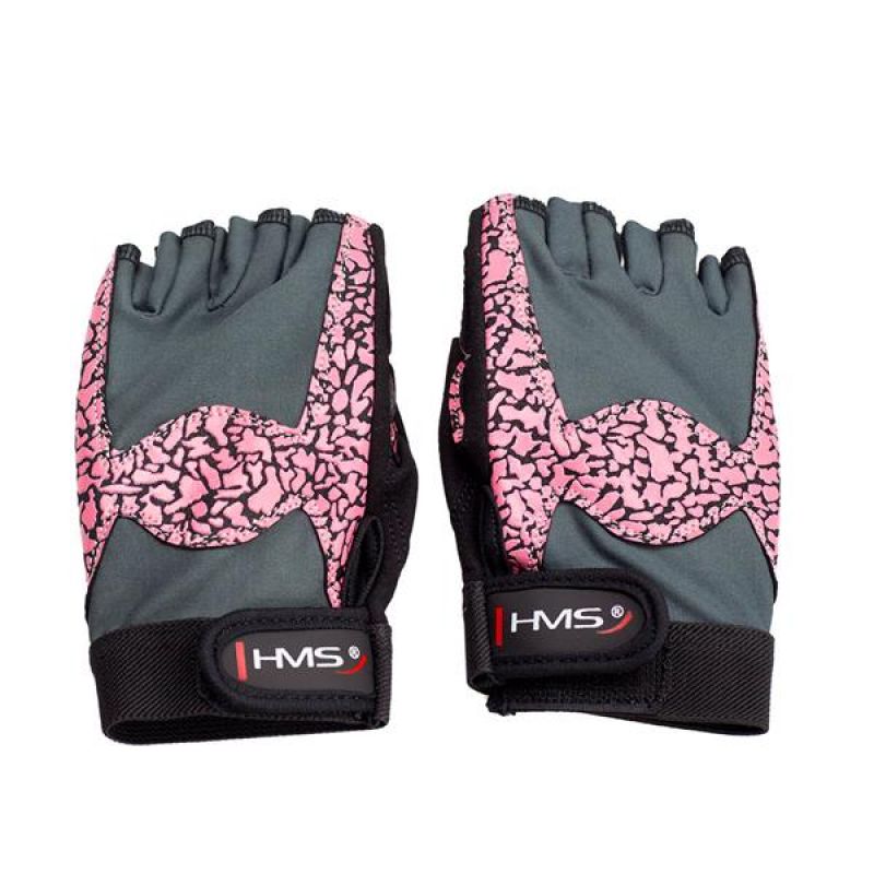 B2B-339101-0 Gym Gloves Pink/Gray W HMS RST03 rL – Obrázok 1
