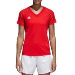 adidas TIRO 17 Training JSY Women T-shirt red BP8560 – Obrázok 9