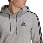 adidas Essentials Fleece 3-Stripes Hoodie M GK9084 – Obrázok 11