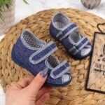 Boys' slippers and sandals, navy blue Nazo