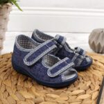 Boys' slippers and sandals, navy blue Nazo – Obrázok 16
