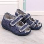 Boys' slippers and sandals, navy blue Nazo – Obrázok 10