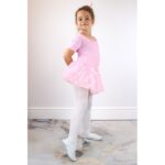 Jr Nazo Leather Dance Ballet Shoes with Elastic Bands White – Obrázok 4