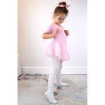 Jr Nazo Leather Dance Ballet Shoes with Elastic Bands White – Obrázok 6