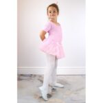 Jr Nazo Leather Dance Ballet Shoes with Elastic Bands White – Obrázok 8