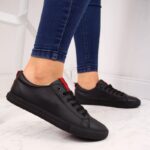 Big Star W DD274687 black eco-leather low-top sneakers – Obrázok 2