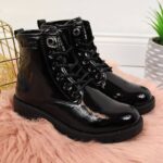 Girls' black combat boots Big Star Jr II374045 – Obrázok 2
