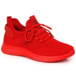NEWS M EVE266B red textile sports shoes – Obrázok 5