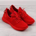 NEWS M EVE266B red textile sports shoes – Obrázok 7