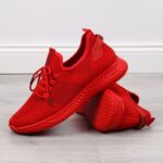 NEWS M EVE266B red textile sports shoes – Obrázok 9