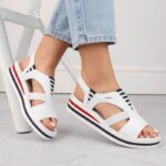 Rieker W V02Y5 wedge sandals white – Obrázok 8