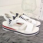 Rieker W V02Y5 wedge sandals white – Obrázok 10