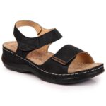 eVento W EVE223D black wedge sandals – Obrázok 13