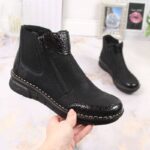 Comfortable, insulated ankle boots with zippers Rieker W RKR555 – Obrázok 2