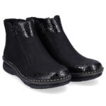 Comfortable, insulated ankle boots with zippers Rieker W RKR555 – Obrázok 13