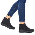 Comfortable, insulated ankle boots with zippers Rieker W RKR555 – Obrázok 14