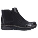 Comfortable, insulated ankle boots with zippers Rieker W RKR555 – Obrázok 16