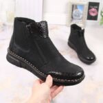 Comfortable, insulated ankle boots with zippers Rieker W RKR555 – Obrázok 17