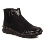 Comfortable, insulated ankle boots with zippers Rieker W RKR555 – Obrázok 23