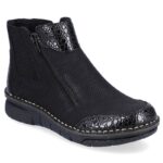 Comfortable, insulated ankle boots with zippers Rieker W RKR555 – Obrázok 24
