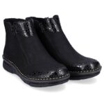Comfortable, insulated ankle boots with zippers Rieker W RKR555 – Obrázok 29