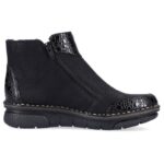 Comfortable, insulated ankle boots with zippers Rieker W RKR555 – Obrázok 9
