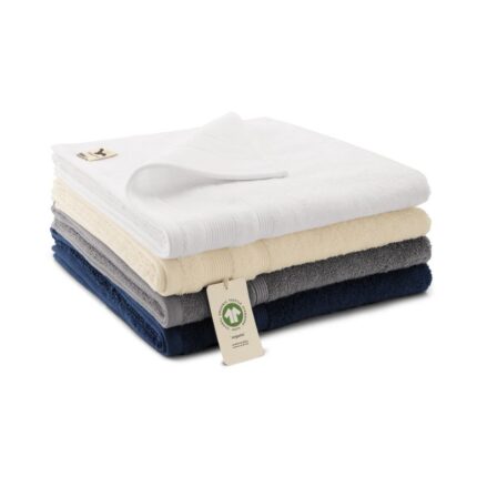 Large Unisex Organic Towel (GOTS) (White)