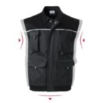 Rimeck Woody M MLI-W5294 ebony gray vest – Obrázok 4
