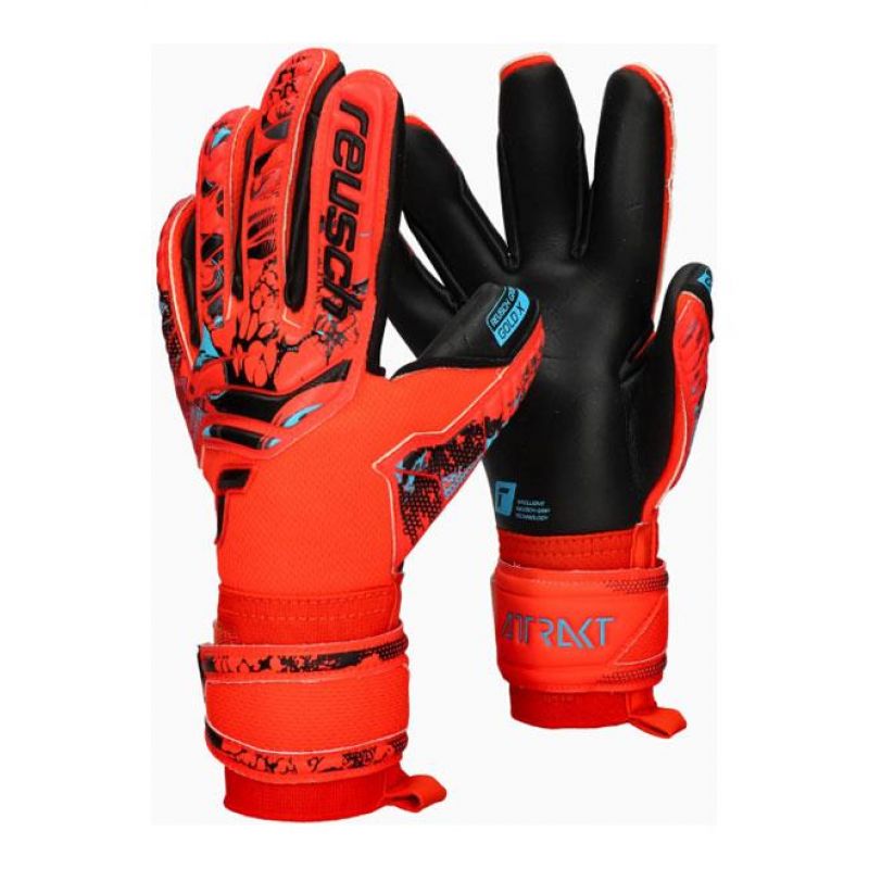 B2B-973765-0 Reusch Attrakt Gold X Jr 5372955-3333 Goalkeeper Gloves – Obrázok 1