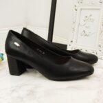 Sergio Leone W SK314A black decorative block heel pumps – Obrázok 22