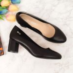 Sergio Leone W SK314A black decorative block heel pumps – Obrázok 23