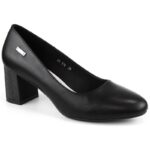 Sergio Leone W SK314A black decorative block heel pumps – Obrázok 25