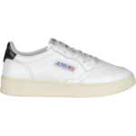 Autry Medalist Leather Low White Black Tab (Women's)