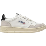Autry Medalist Leather Low White Black Beige (Women's)