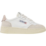 Autry Medalist Leather Low White Pink (Women's)